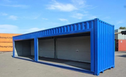 Container 40 Pieds Double Ouverture & Rideaux Électriques